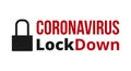 Lockdown. Coronavirus lockdown symbol. Covid 19 lockdown - Vector