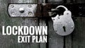 Lockdown Exit Plan Coronavirus Covid-19 Outbreak Header Royalty Free Stock Photo