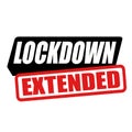 Lockdown extended sign or stamp