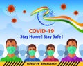 Lockdown 2.0 in India against Covid-19 CoronaVirus. People stay at home for 21 days to protect themselves and society.