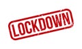 Lockdown Rubber Stamp. Red Lockdown Rubber Grunge Stamp Seal Vector Illustration - Vector Royalty Free Stock Photo