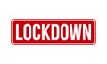 Lockdown Rubber Stamp. Red Lockdown Rubber Grunge Stamp Seal Vector Illustration - Vector Royalty Free Stock Photo