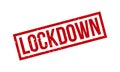 Lockdown Rubber Stamp. Red Lockdown Rubber Grunge Stamp Seal Vector Illustration - Vector Royalty Free Stock Photo
