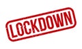 Lockdown Rubber Stamp. Red Lockdown Rubber Grunge Stamp Seal Vector Illustration - Vector Royalty Free Stock Photo