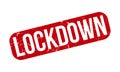 Lockdown Rubber Stamp. Red Lockdown Rubber Grunge Stamp Seal Vector Illustration - Vector Royalty Free Stock Photo