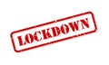 Lockdown Rubber Stamp Vector Royalty Free Stock Photo