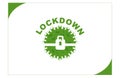 LOCKDOWN Sign Simple Typography