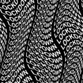 LOCKDOWN word warped, distorted, repeated, and arranged into seamless pattern background.