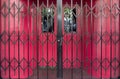 Locked Bar Gates. Royalty Free Stock Photo
