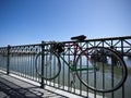 Locked Bike Royalty Free Stock Photo