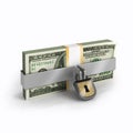 Locked Bill Royalty Free Stock Photo