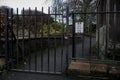 Locked Castle park gates Royalty Free Stock Photo