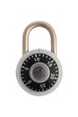 Locked combination padlock