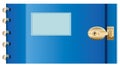 Locked Diary. Vector EPS10 Illustration. Royalty Free Stock Photo