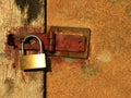 Locked door Royalty Free Stock Photo