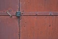 Locked doors of the garage Royalty Free Stock Photo