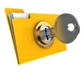 Locked folder Royalty Free Stock Photo