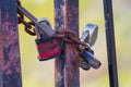 Locked Gate Royalty Free Stock Photo