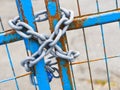 Locked gate prevents you from gaining access Royalty Free Stock Photo