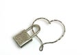 Locked heart Royalty Free Stock Photo