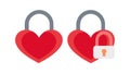 Locked Hearts: Secure Love and Relationship, vector design Generative AI Royalty Free Stock Photo