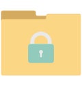 Locked Isolated Vector icon that can be easily edit or modified Royalty Free Stock Photo