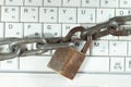 Locked Keyboard Royalty Free Stock Photo