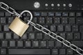 Locked Keyboard Royalty Free Stock Photo