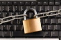 Locked Keyboard Royalty Free Stock Photo