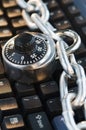 Locked keyboard Royalty Free Stock Photo