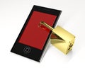 Locked mobile phone Royalty Free Stock Photo