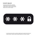 Locked Password Field - Vector Icon