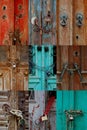 Locked Rusted Antique Doors