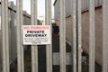 Locked Security Gates Royalty Free Stock Photo