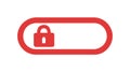 Locked Slider Button Icon for Restricted Control, vector design Generative AI Royalty Free Stock Photo