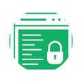 Locked website Glyph Background vector icon which can easily modify or edit