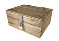 Locked Wooden Chest Royalty Free Stock Photo