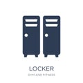 Locker icon. Trendy flat vector Locker icon on white background