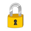 Locker icon, vector padlock symbol. Key lock illustration privacy and password icon. Safety and security protection with locked se Royalty Free Stock Photo