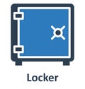 Locker Isolated Vector Icon which can easily modify or edit Royalty Free Stock Photo