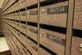 Locker MailBoxes postal for keep your information, bills,postcard,mails etc, condominium mailbox regulations Royalty Free Stock Photo
