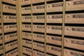 Locker MailBoxes postal for keep your information, bills,postcard,mails etc, condominium mailbox regulations Royalty Free Stock Photo