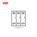 Locker room icon vector design isolated 2 Royalty Free Stock Photo