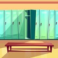 Locker room seamless pattern vector illustration