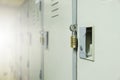 Locker in sport gym Royalty Free Stock Photo