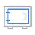 Locker thin color line vector icon Royalty Free Stock Photo