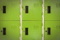 Lockers cabinets in a locker room. Royalty Free Stock Photo