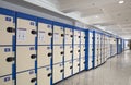 Lockers cabinets in a locker room. lockers at a railway station on Paveletsky railway station -- Moscow, Russia