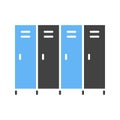 Lockers icon vector image.