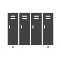 Lockers icon vector image.